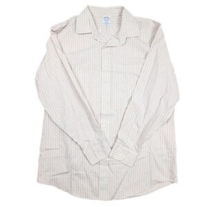 Brooks Brothers 1818‎ Regent Fit Pink Blue Check Non-Iron L/S Men's Size 16.5/33